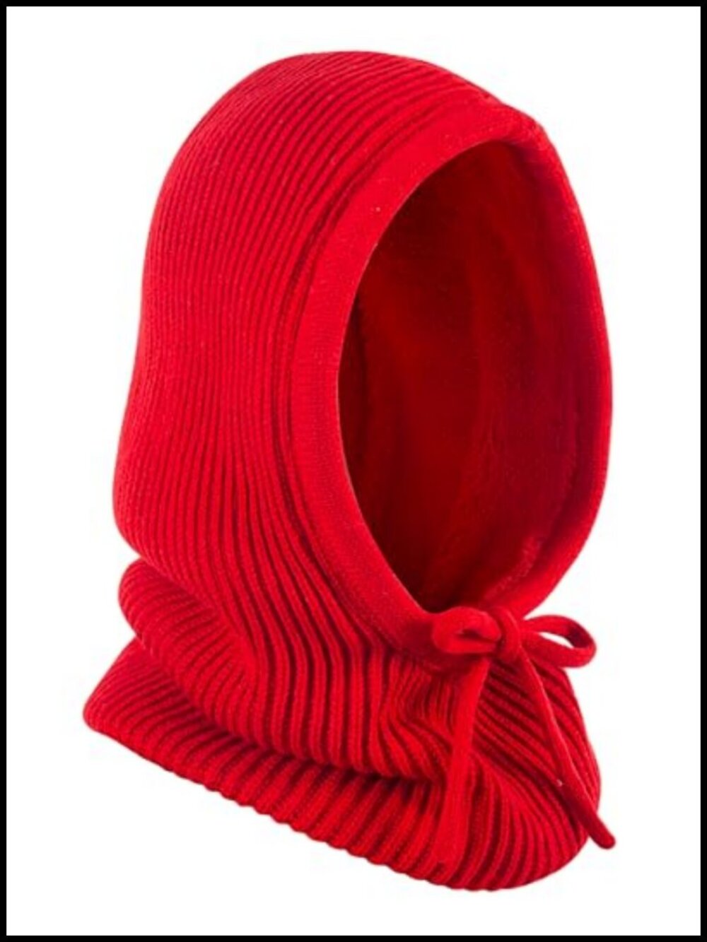 Winter Balaclava Hooded Scarf Hat Windproof Fleece Lined Neck Gaiter Beanie